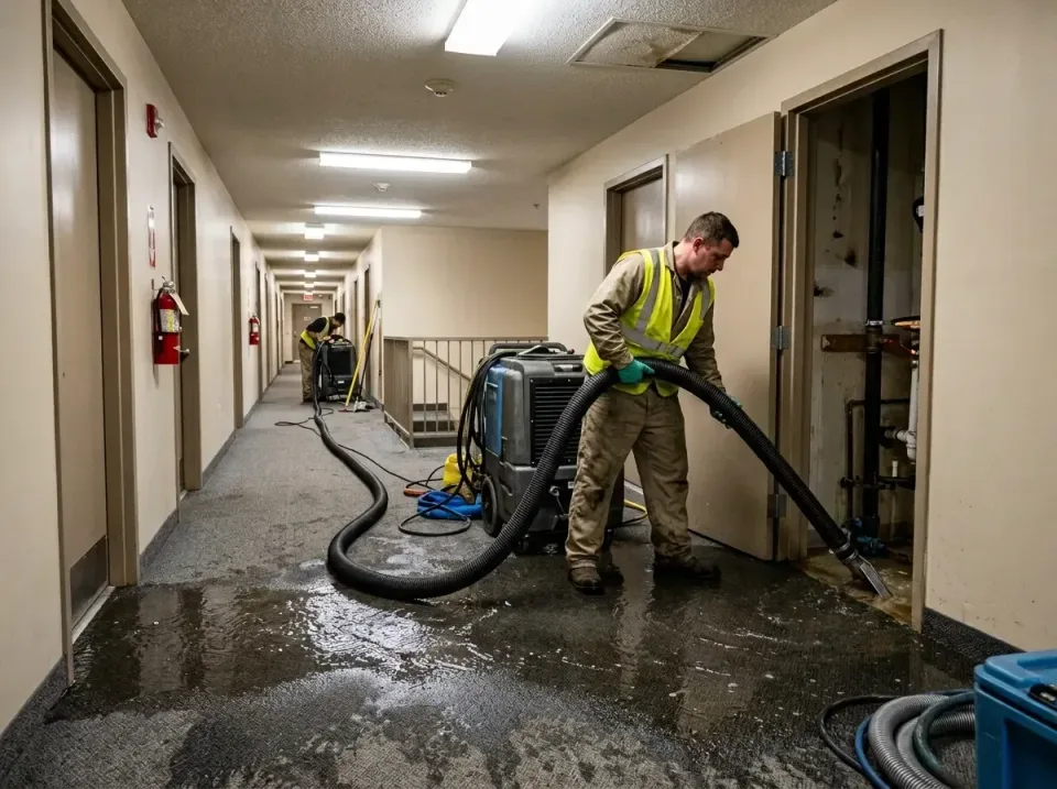 multi-unit-apartment-hallway-f-005 — frequently asked questions, Emergency Burst Pipe Water Extraction & Removal in Ashwaube…